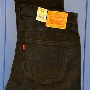Levi's 511 Men's Black Corduroy Pants 36 x 32
